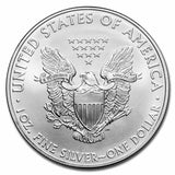 2008 Silver Eagle — coin reverse